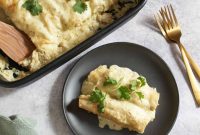 Chicken Enchiladas Suizas: Creamy Tomatillo & Cheese