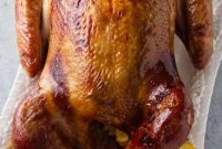 Traeger Smoked Turkey Brined with Brown Sugar and Bourbon