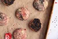Strawberry and Black Sesame Cookie Recipe