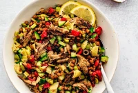 Lentil and Mackerel Salad with Lemon Vinaigrette