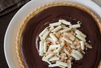 Coconut Custard Tart with Chocolate Ganache Recipe