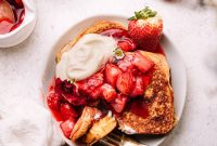 Brioche French Toast with Strawberries and Cream Recipe