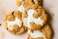 Fluffernutter Cookies Recipe with Peanut Butter and Marshmallow