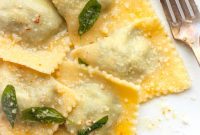Homemade Gluten-Free Spinach and Ricotta Ravioli