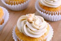 Silky Butterscotch Cupcakes with Creamy Butterscotch Frosting