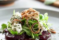 Roasted Beet and Arugula Salad with Goat Cheese Recipe