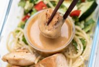 Thai Peanut Chicken Meal Prep Bowls for Lunch