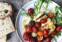 Honey-Roasted Heirloom Tomato and Halloumi Salad Recipe