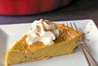 Crustless Pumpkin Pie for Weight Watchers