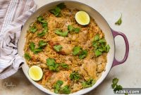One-Pot Salsa Verde Chicken with Cilantro Lime Rice