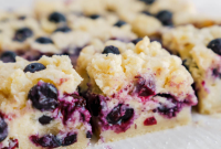 Blueberry Pie Bars with Buttery Shortbread Crust