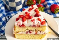 Strawberry Banana Layer Cake Recipe