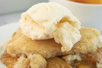 Peach Cobbler Recipe with Golden Biscuit Topping