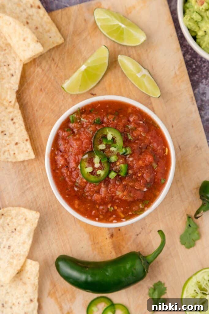 Copycat Restaurant-Style Salsa Recipe 2 restaurant style salsa in a bowl
