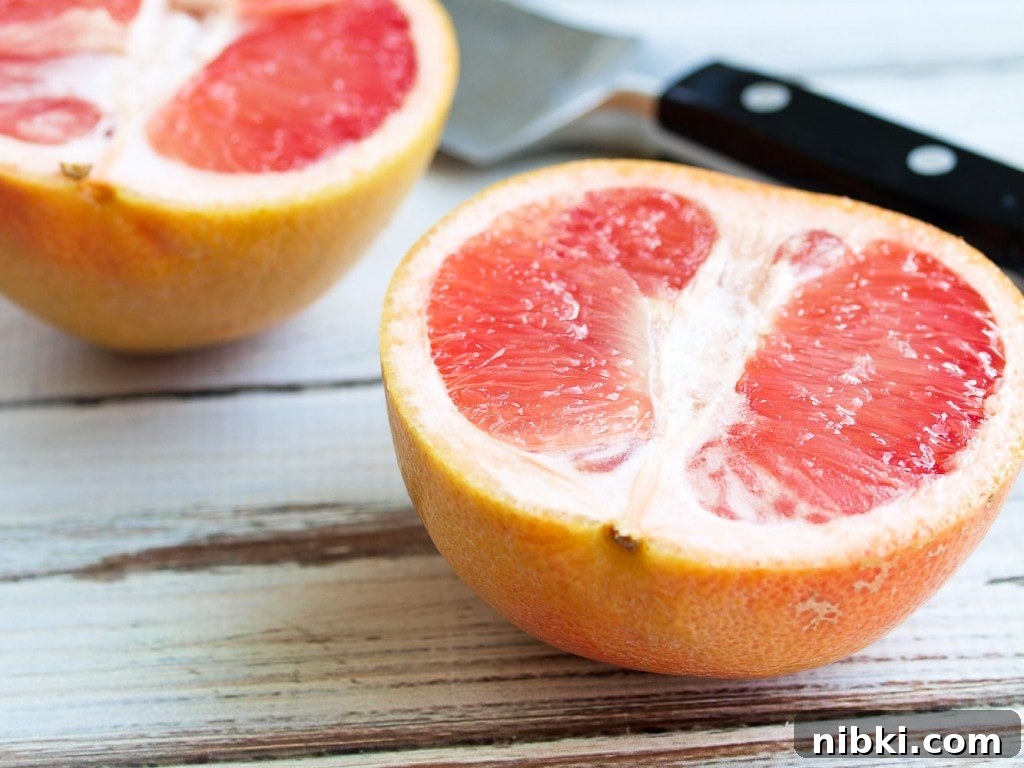 Caramelized Broiled Grapefruit with Warm Spices 3 Spiced Broiled Grapefruit recipe. This makes the perfect healthy breakfast or snack. Vegan, gluten-free, and so refreshing!