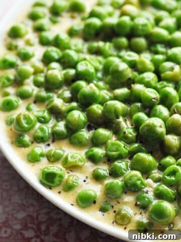 Creamed peas