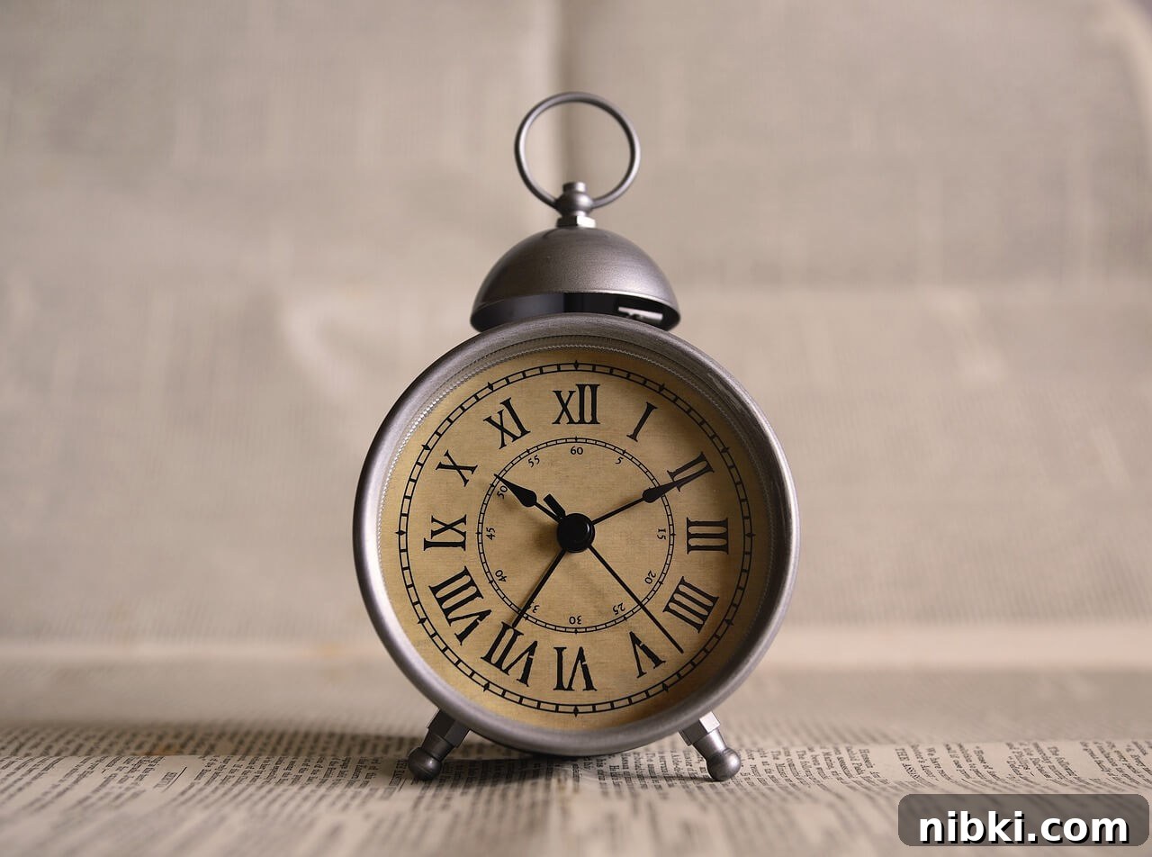 Old fashioned clock with roman numerals reading 10:20