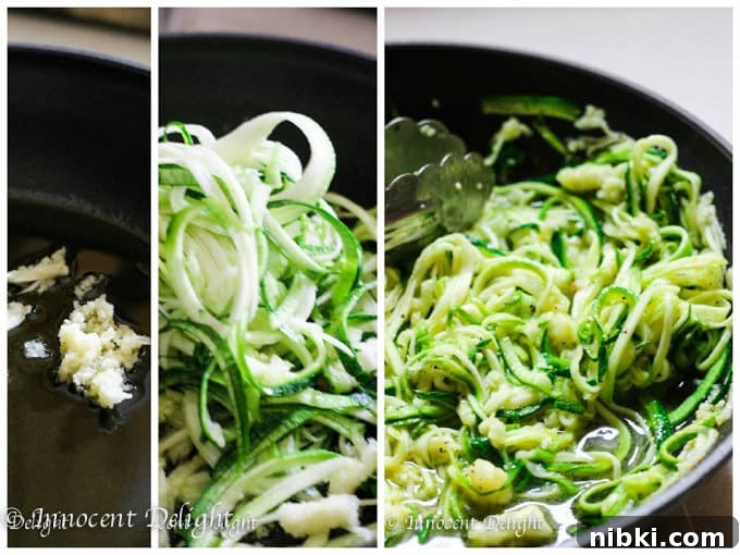 Garlic Lemon Zucchini Noodles Recipe 4 Garlic lemon zucchini noodles