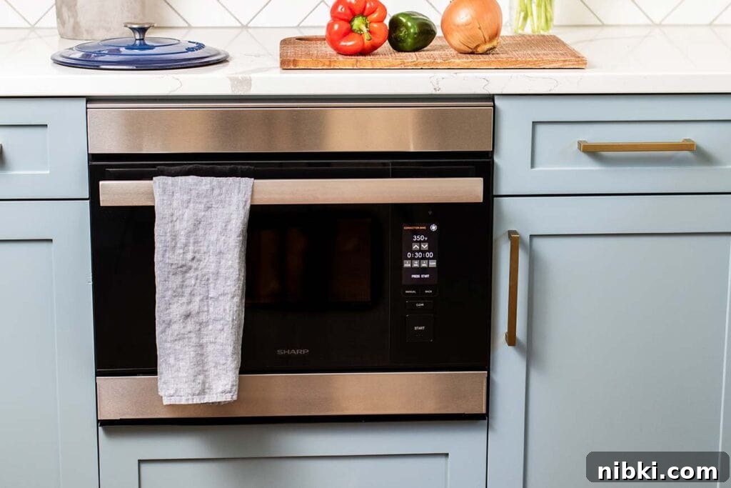 Italian Scarpariello Chicken with Peppers and Vinegar 4 The Sharp SuperSteam Built-in Wall Oven.