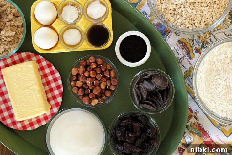 Oregon Trail Cookies Recipe: Classic Pioneer Cookie 3 Oregon Trail Cookies Ingredients Aerial