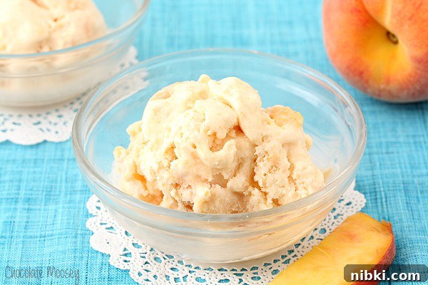 Refreshing Homemade Peach Sorbet Recipe 5 Peaches and Cream Ice Cream