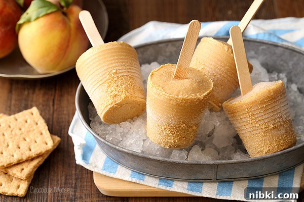 Refreshing Homemade Peach Sorbet Recipe 6 Peach Pie Yogurt Pops