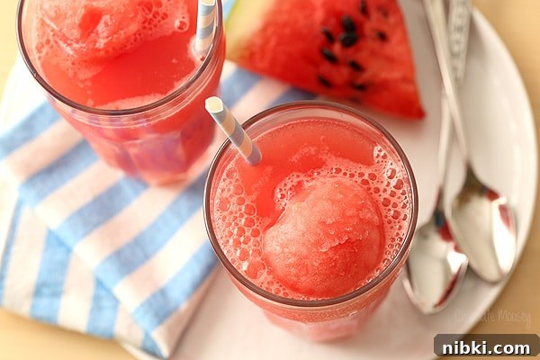 Refreshing Homemade Peach Sorbet Recipe 7 Watermelon Sorbet Floats