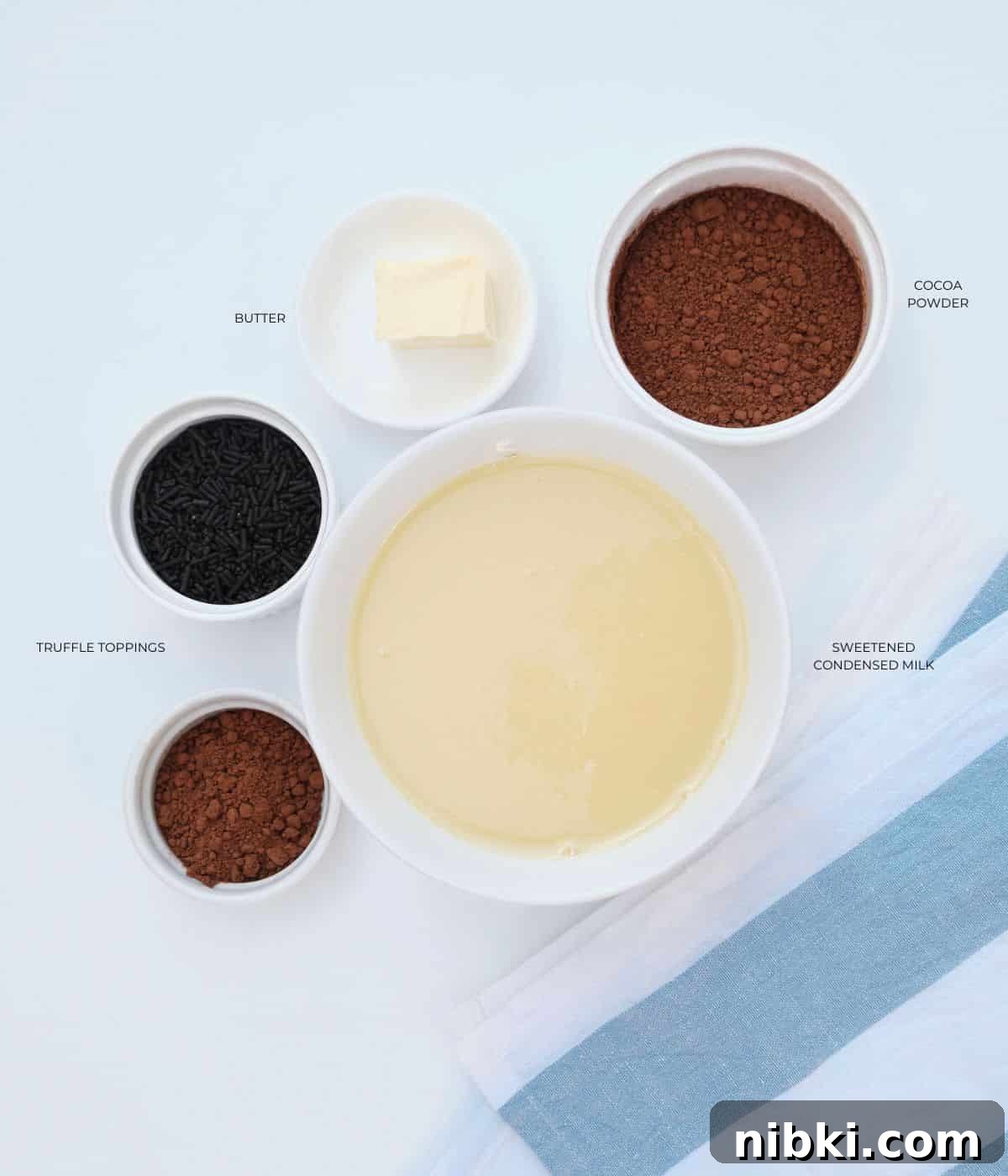 Sweetened Condensed Milk Truffles 4 Ingredients for chocolate truffles with condensed milk.