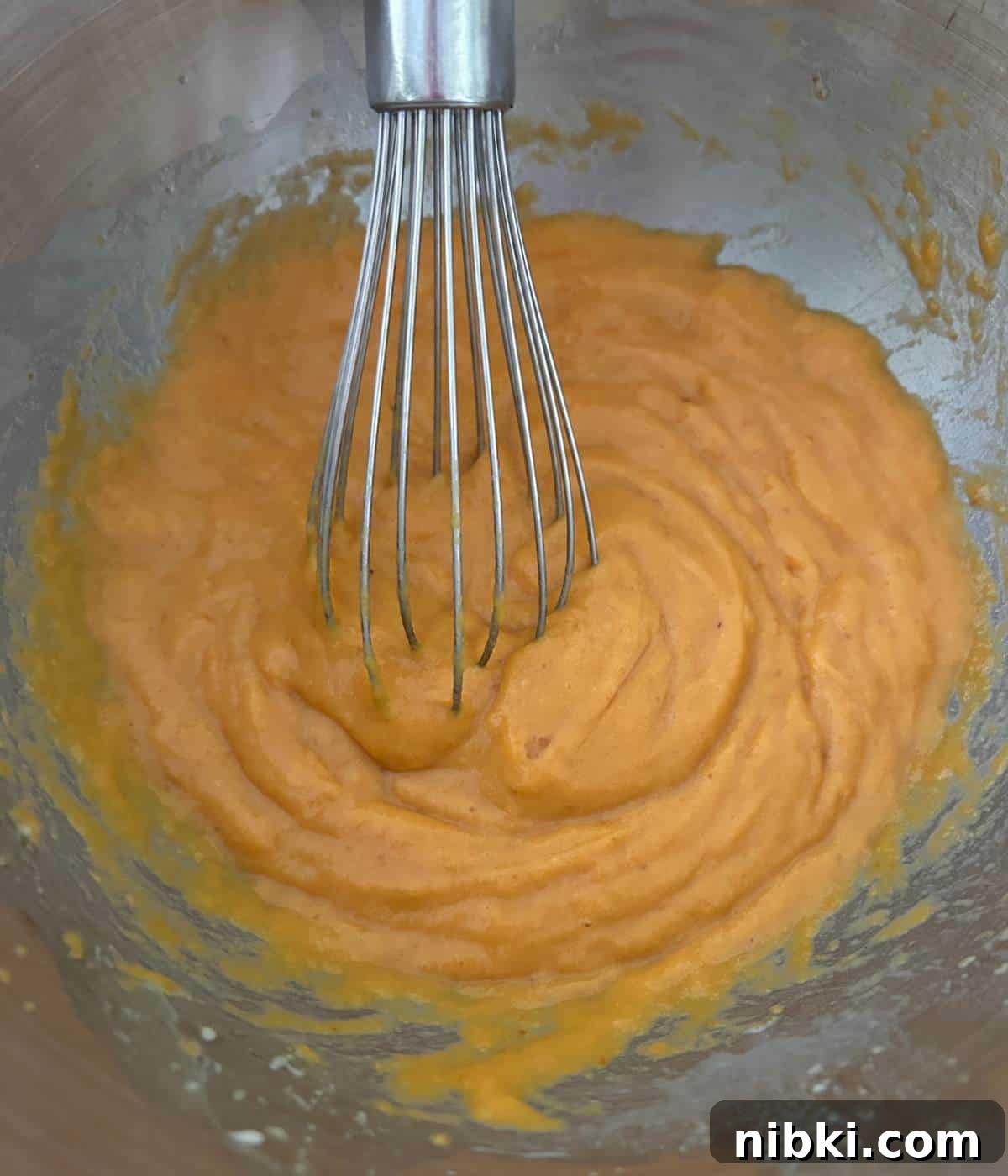 Pumpkin donut batter.