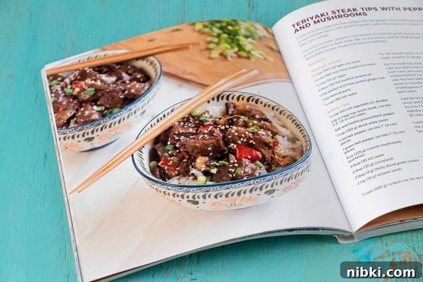 Slow Cooker Teriyaki Steak Tips with Bell Peppers and Mushrooms 3 Slow cooker with teriyaki beef and vegetables