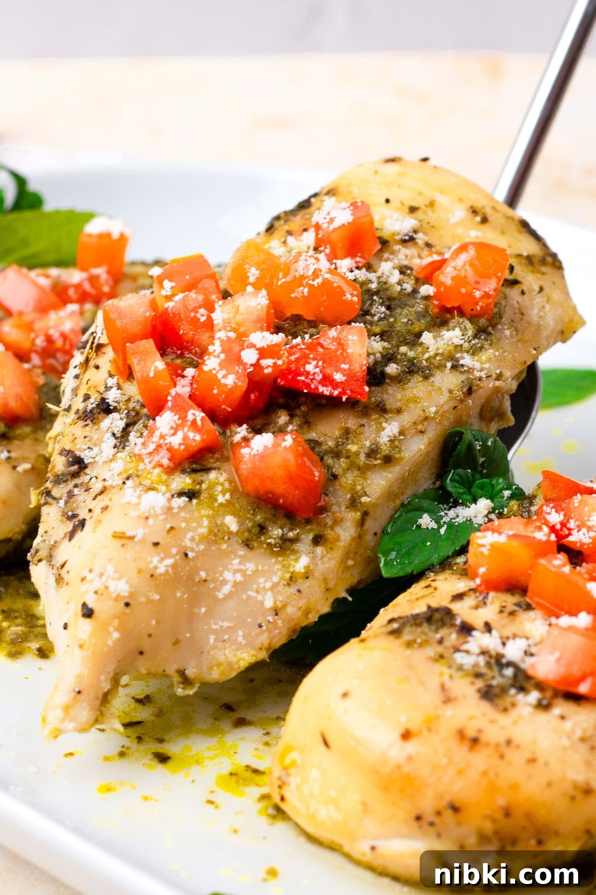 27 Quick High-Protein Dinners with 30+g Protein 14 Crockpot Pesto Chicken