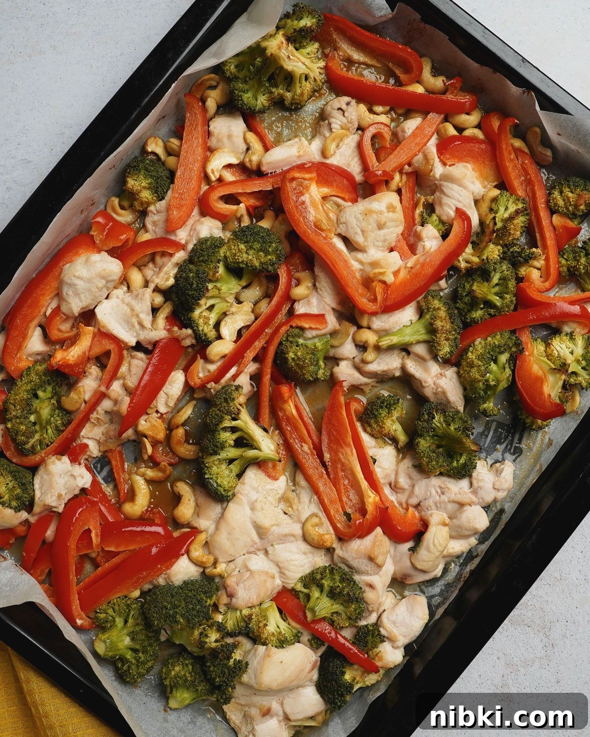 27 Quick High-Protein Dinners with 30+g Protein 22 Sheet Pan Cashew Chicken