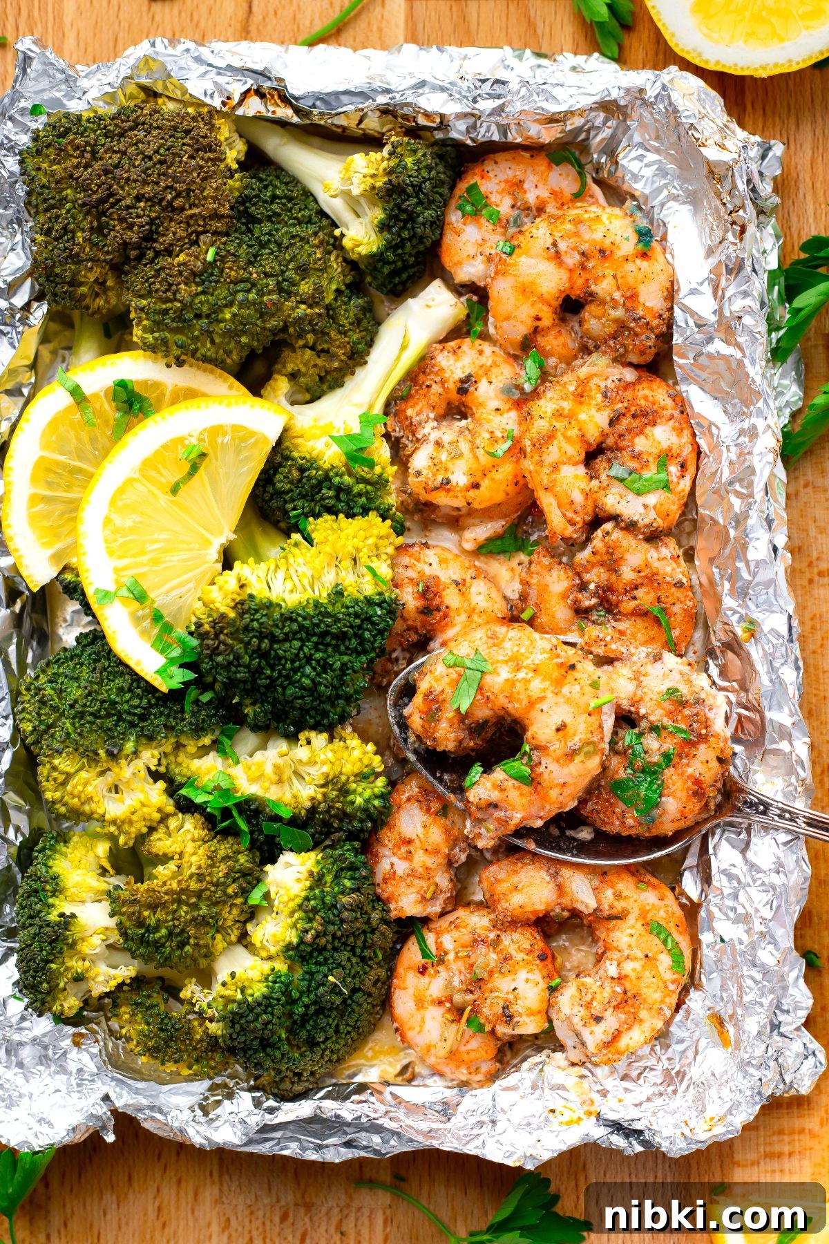 27 Quick High-Protein Dinners with 30+g Protein 4 Baked Shrimp and Broccoli Foil Packs
