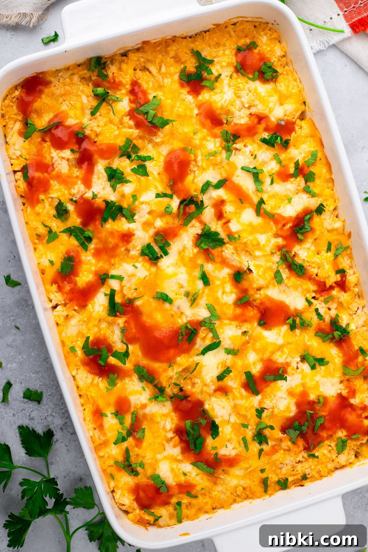 27 Quick High-Protein Dinners with 30+g Protein 8 Buffalo Chicken Cauliflower Casserole