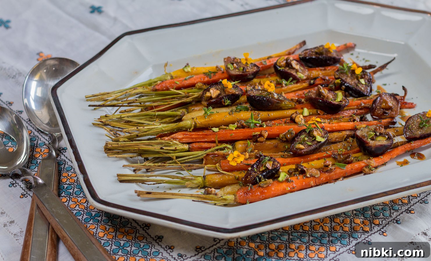 Thanksgiving 2021: Master Turkey, Gravy and Every Side 11 Roasted Carrots with Fresh Figs ~ Pomegranate Glaze and Pistachio