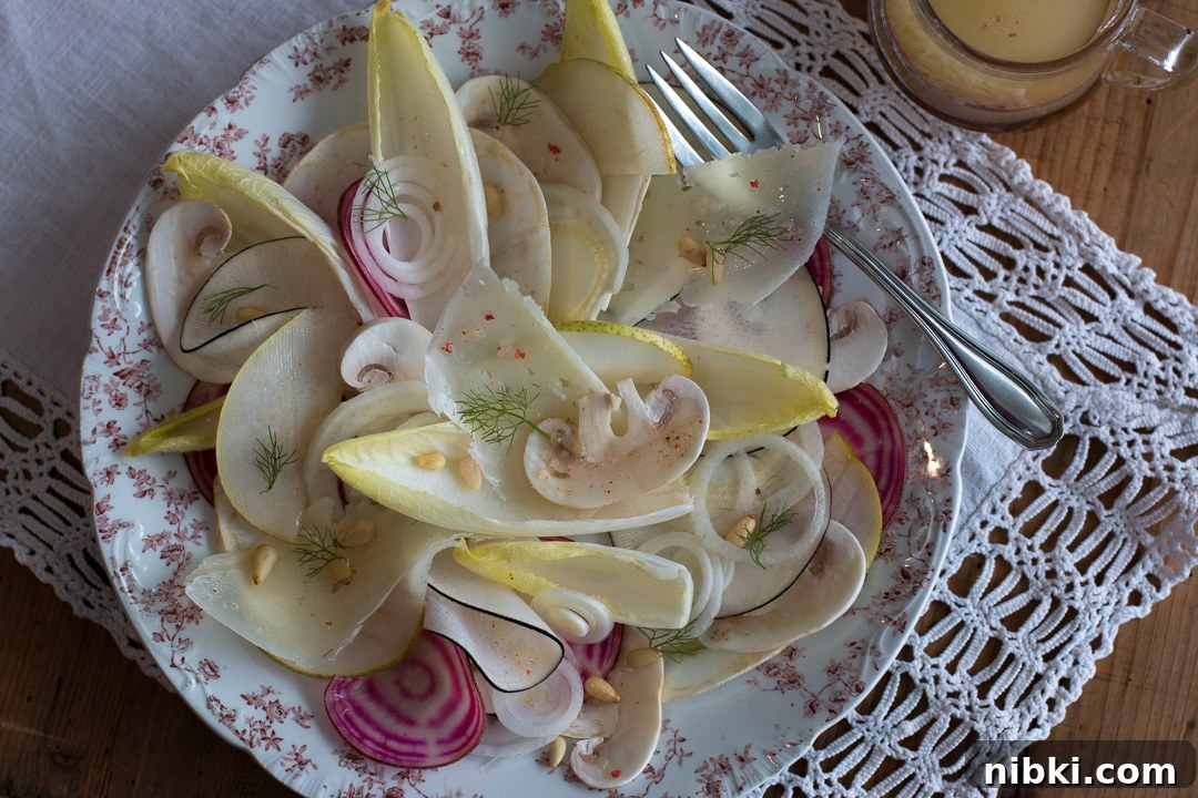 Thanksgiving 2021: Master Turkey, Gravy and Every Side 13 Winter White Salad with Pink Peppercorn Vinaigrette