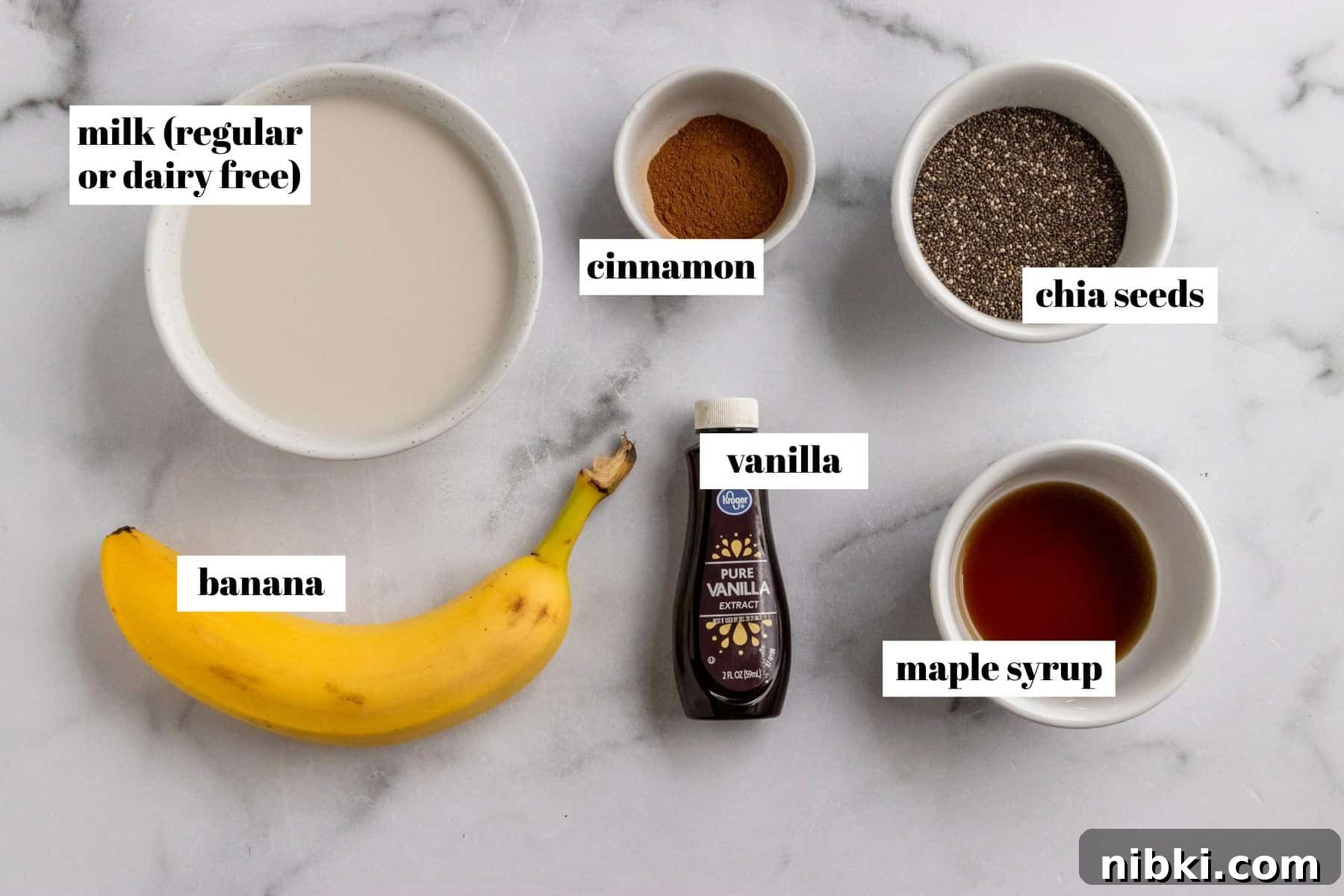 Ingredients to make recipe on counter.