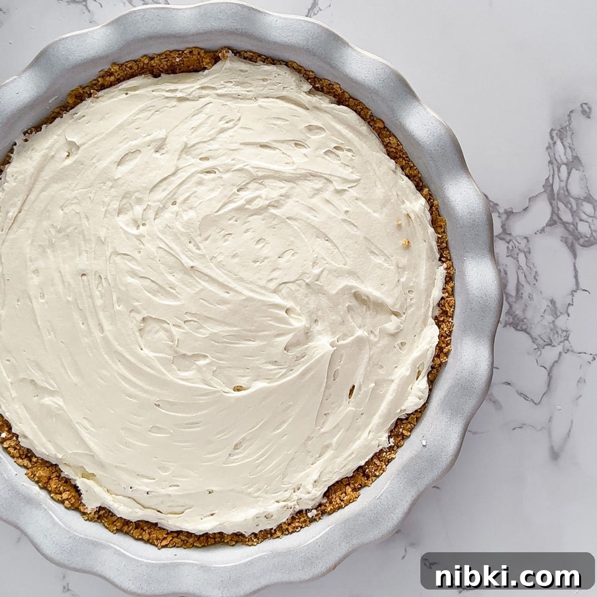 No-Bake Cream Cheese Pie Recipe 7 Prepared cream cheese pie.