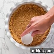Prepared Graham cracker crust.