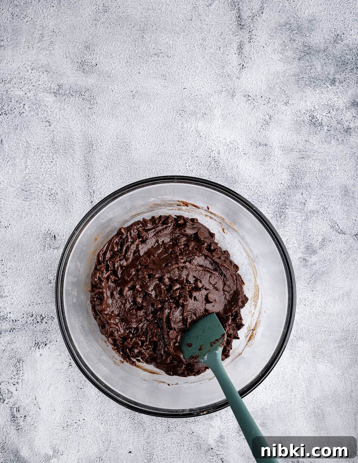 a bowl of gluten free chocolate cookie dough.