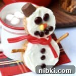 Hot Chocolate Board featuring Snowman Scotcheroos