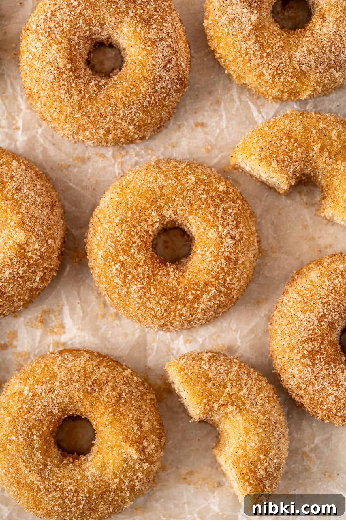 Dairy free cinnamon sugar doughnuts.