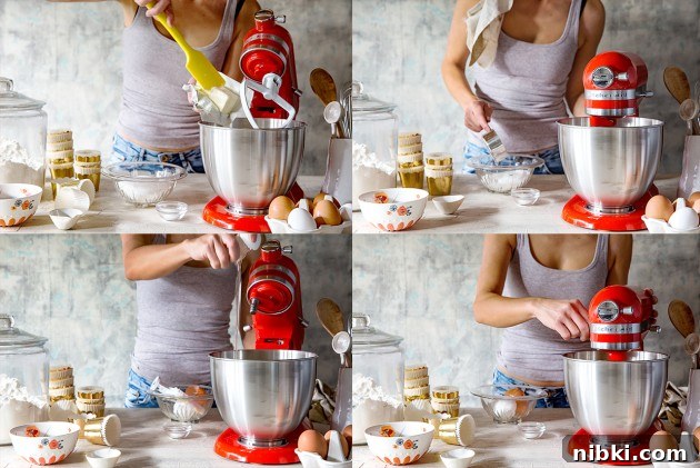 Festive Holiday Cupcake Recipes and Decorating Ideas 3 holiday-cupcakes-process-shots-bakers-royale