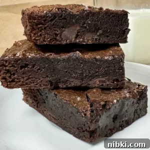 Chewy Brownies recipe originally from Cook's Illustrated