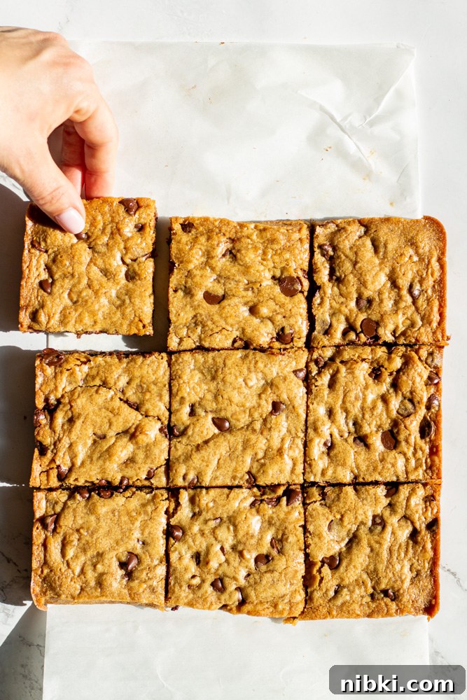 brown butter toffee blondies