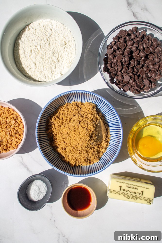 brown butter toffee blondie ingredients