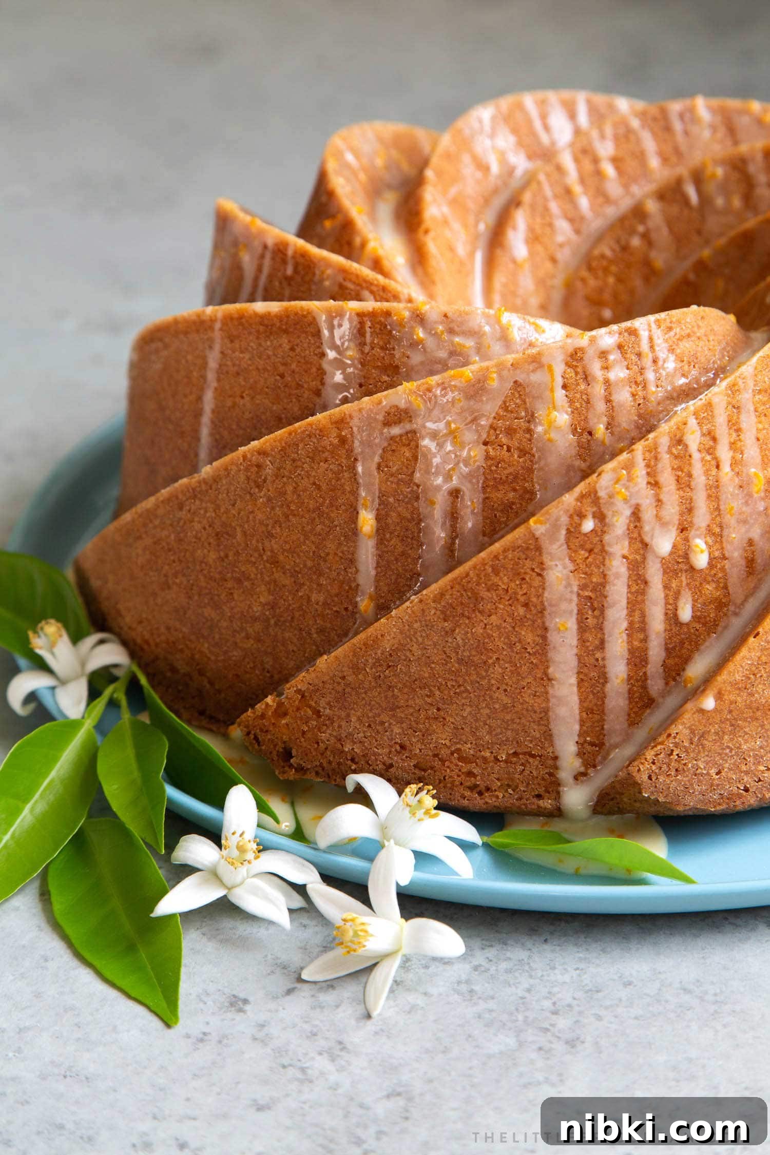Fragrant Orange Blossom Bundt Cake with Citrus Glaze 11 Glazed Orange Blossom Bundt Cake