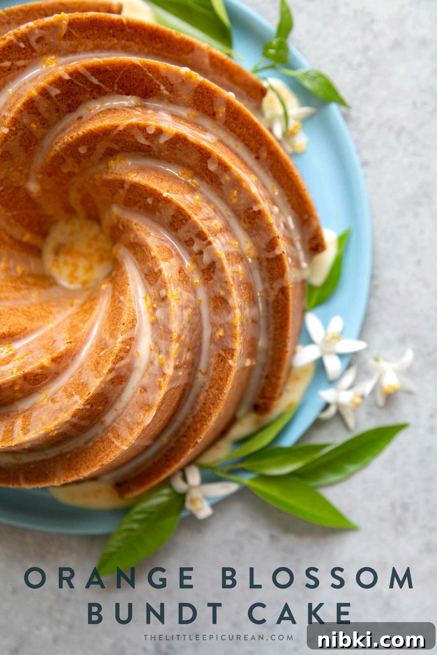 Fragrant Orange Blossom Bundt Cake with Citrus Glaze 2 Orange Blossom Bundt Cake