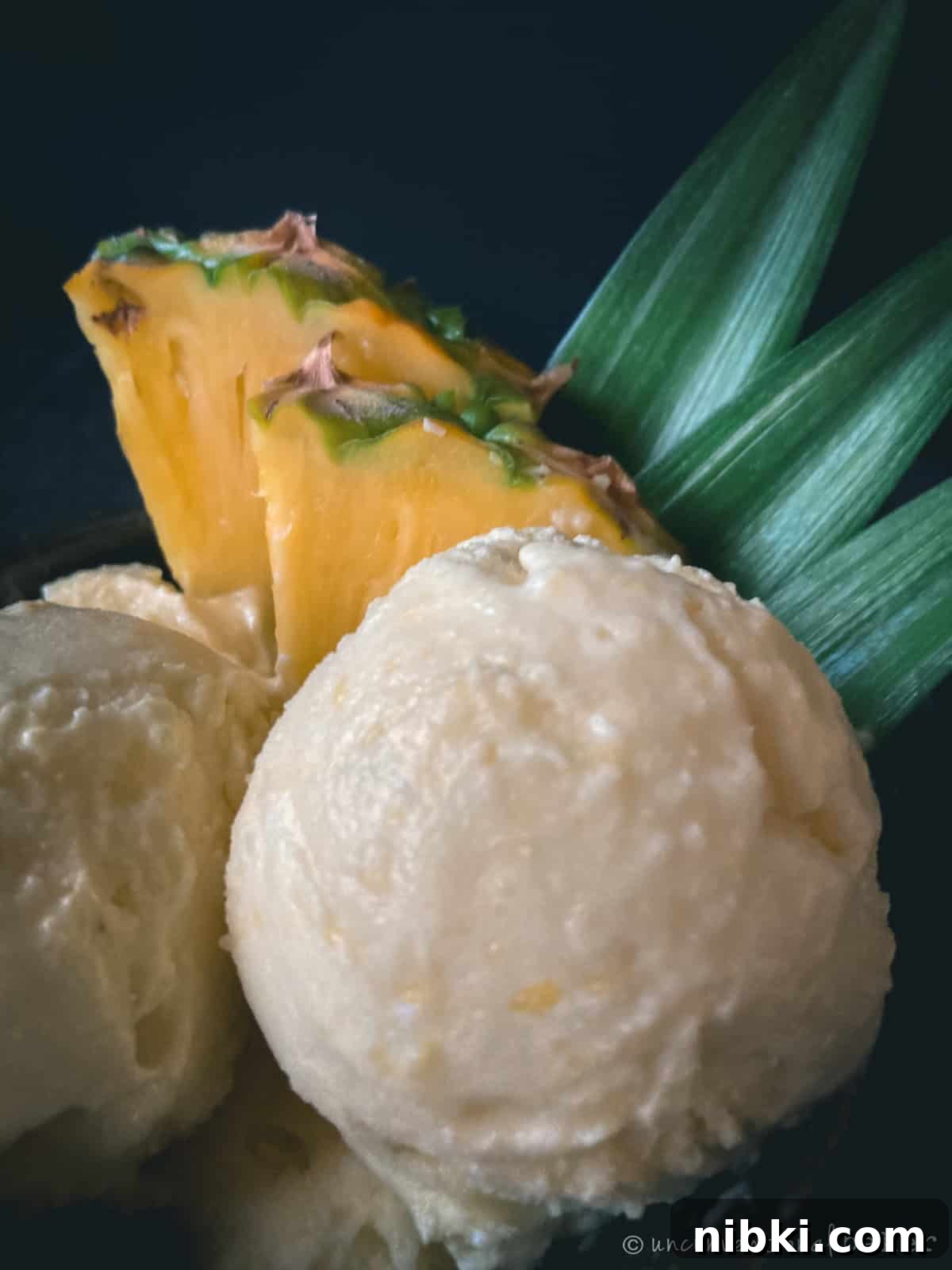 vegan piña colada ice cream