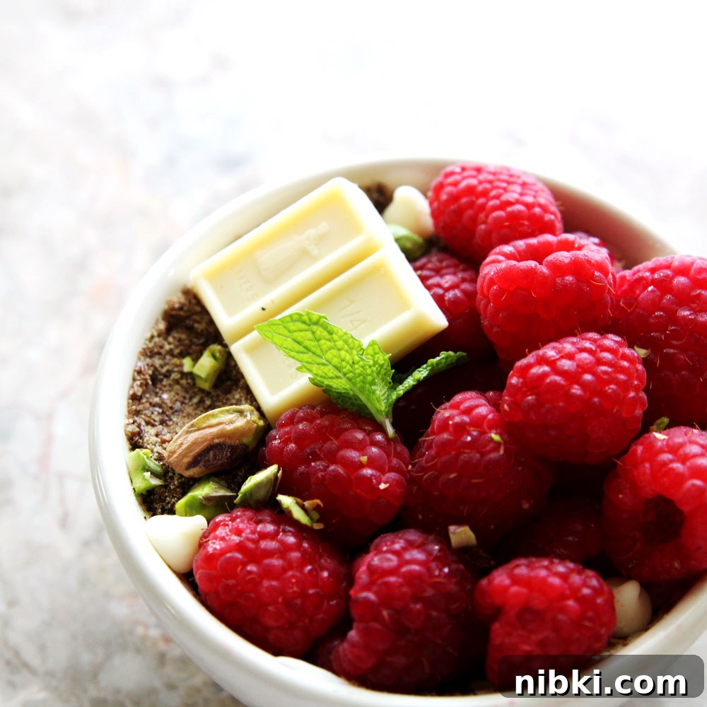 Creamy White Chocolate and Raspberry Yogurt Bowl Recipe 2 Raspberry Yogurt Bowl